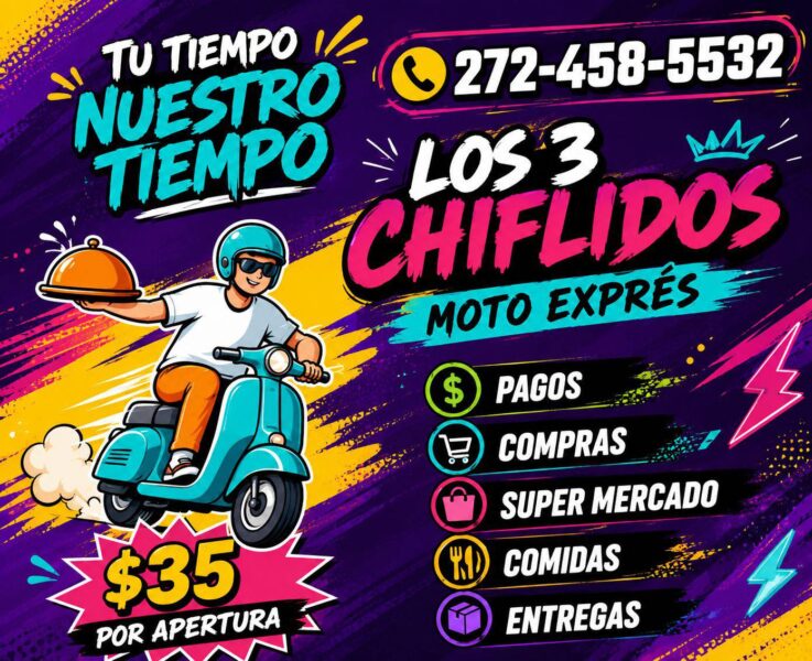 🛵 LOS 3 CHIFLIDOS MOTO EXPRÉS