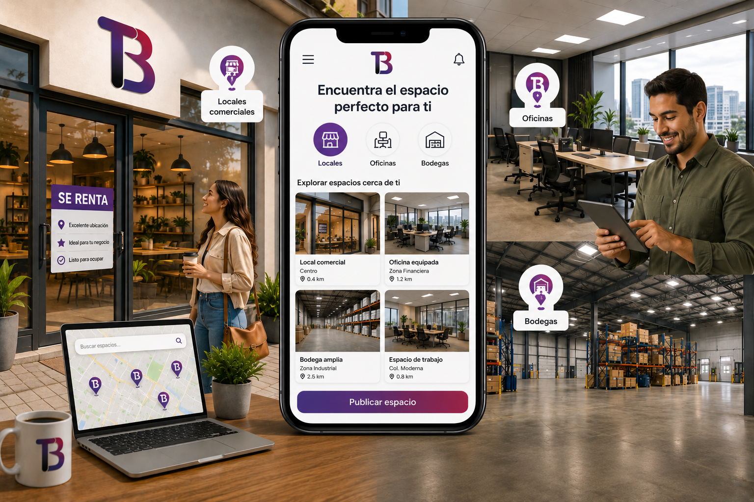 Anuncios de espacios en ToolBlink
