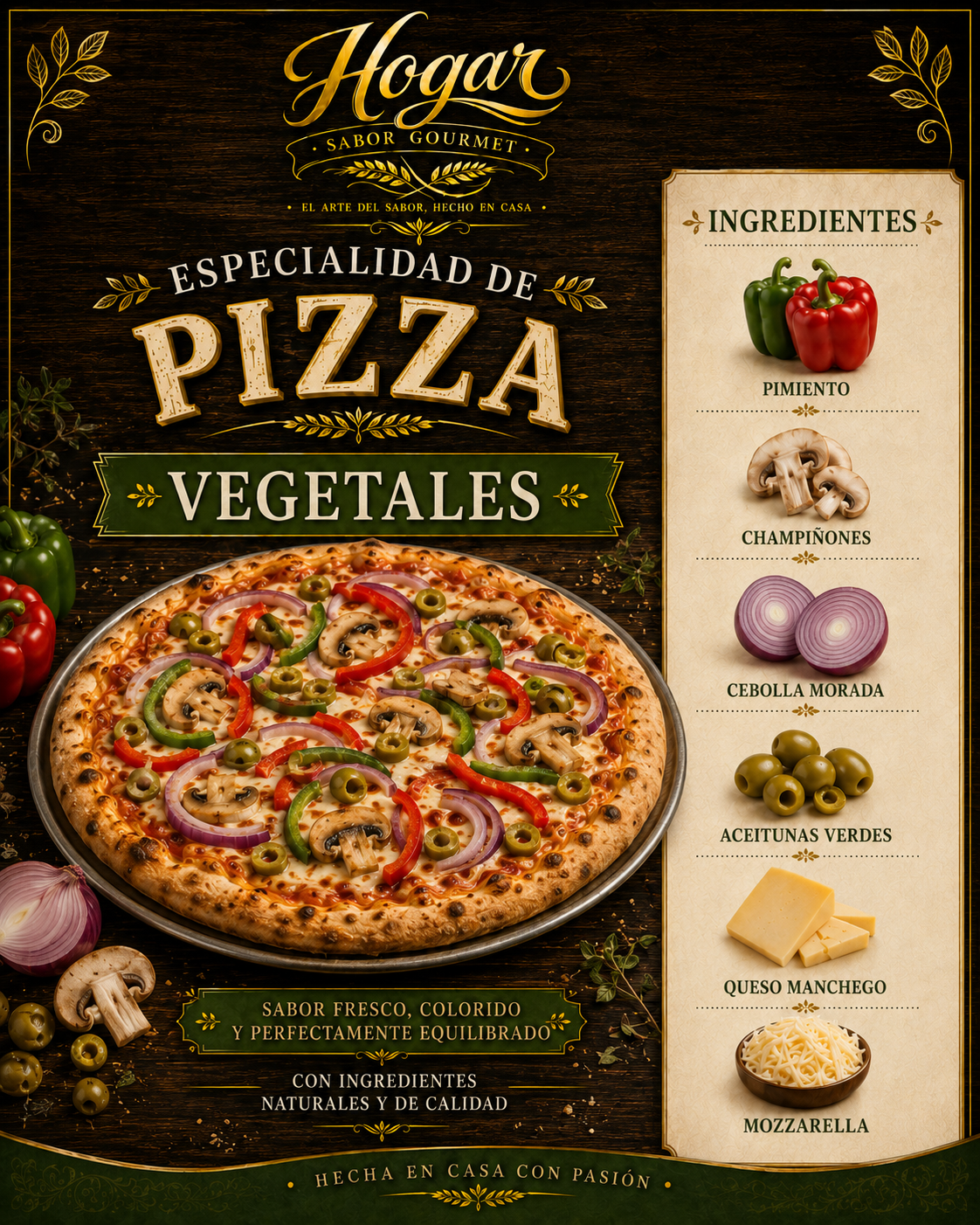 Pizza Vegetales
