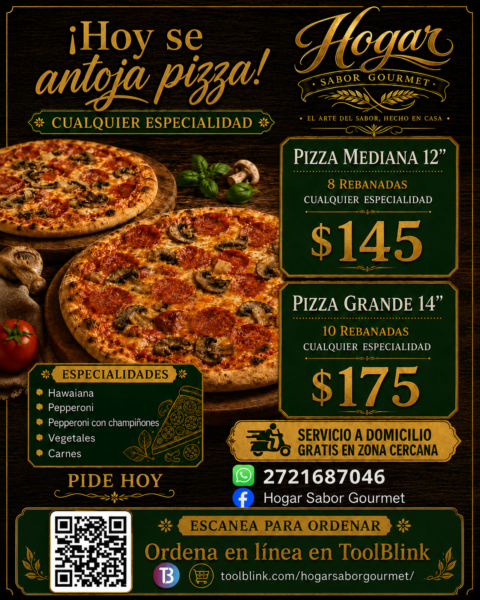 🍕✨ PIZZAS ARTESANALES ✨🍕